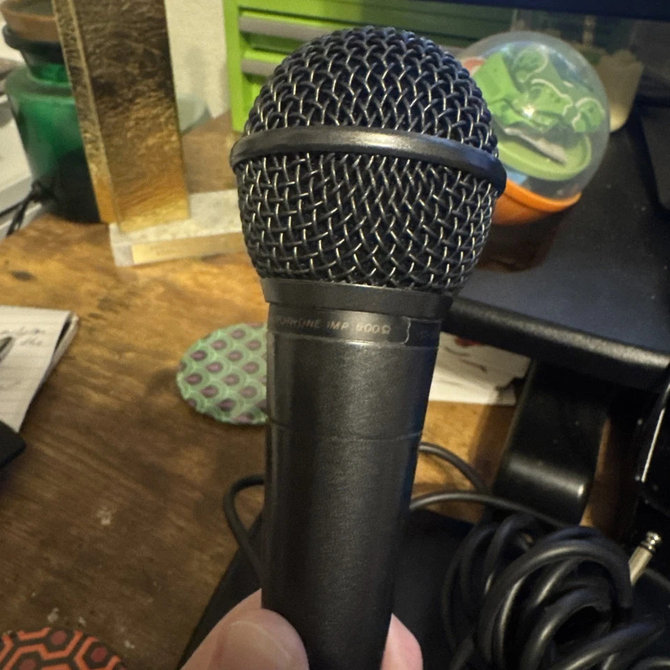 VTG Radio Shack Unidirectional Dynamic Microphone IMP 600 ohm 33-3004 NOT TESTED - Image 3 of 4