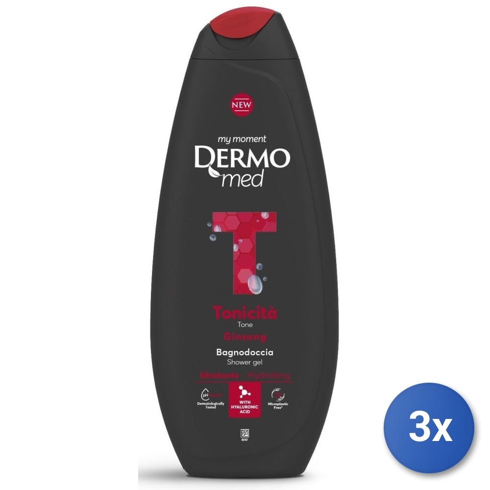 3X Dermomed Bath 650 ML. Ginseng Tonicity
