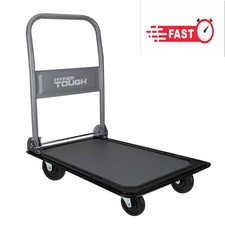 Hyper Tough 300 Pound Capacity Heavy Duty Utility Rolling Cart, Blue/Gray