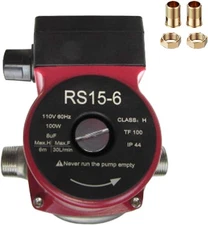 Stainless Steel Circulation Pump Red Color RS15/6-130