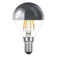 Led Filament Tropfen 4W = 40W E14 Kopfspiegel Silber GlüHfaden Warmweiß 2200K