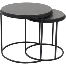 Moe's Home Collection VH-1008-02 Roost 20 X 20 inch Black Nesting Table