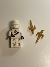 LEGO Ninjago Zane ZX Minifigure NJO031 9445 9440 with Weapons