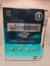 NEW AllerEase CleanBoost Plush Knit Mattress Protector Waterproof