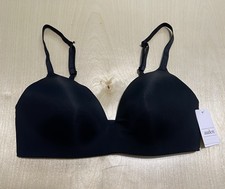 Auden Women’s Size 34D The Bliss Lightly Lined Wirefree Padded Bra in Black