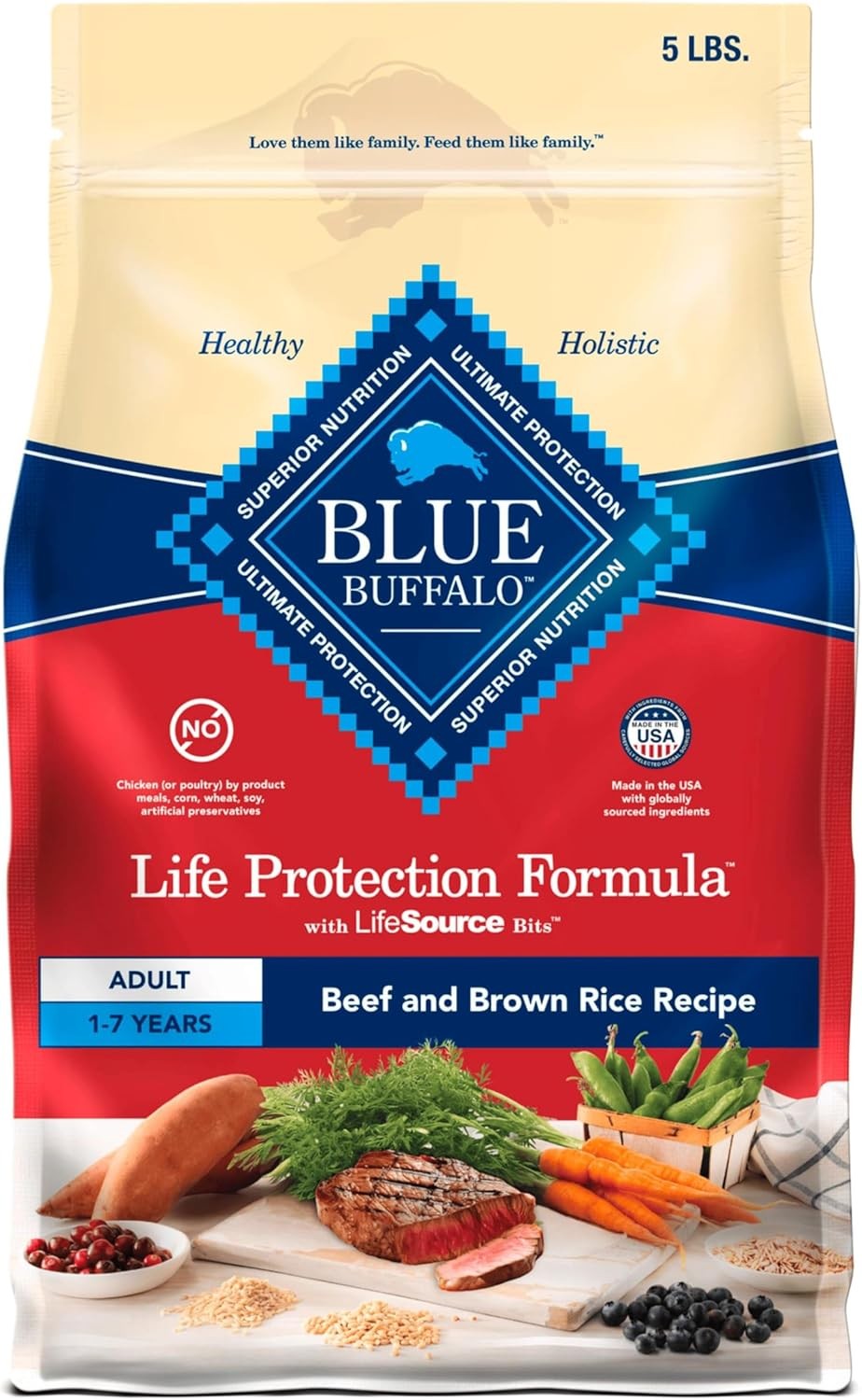 Blue Buffalo Life Protection Formula Adult Dry Dog 5 Pound (