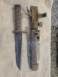 USMC OKC3S Marine Corps Bayonet & Scabbard Ontario Knife Co.