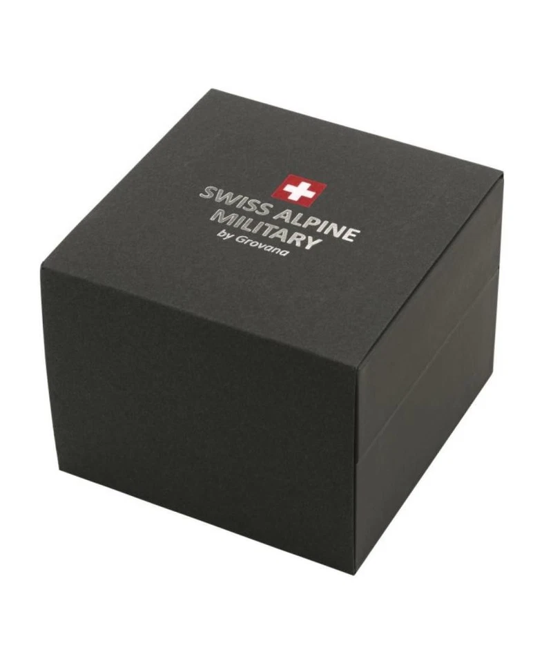 Reloj informal de cuarzo analógico suizo alpino militar para mujer vestido clásico esfera blanca Foto 3 de 4