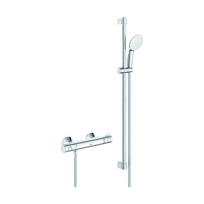 Grohe Grohtherm 800 Duschthermostat Brausebatterie mit Brausestangenset Dusche
