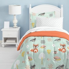 dream FACTORY Kids 5-Piece Complete Set Easy-Wash Super Soft Microfiber