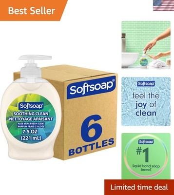 Pack of 6 Soothing Aloe Vera Hand Soap - Soft, Moisturizing Care for Hands