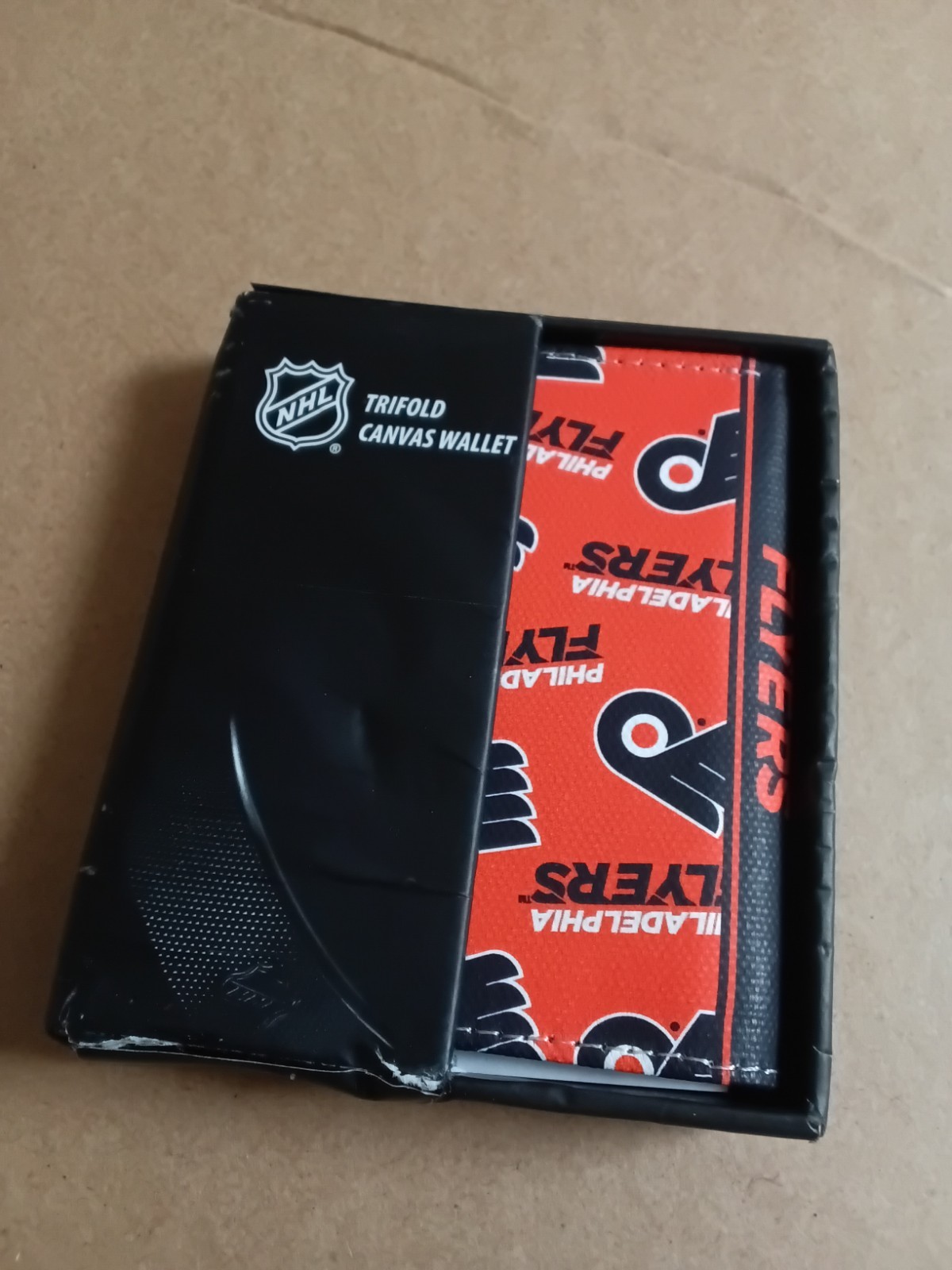 trifold wallet men NHL Philadelphia Flyers