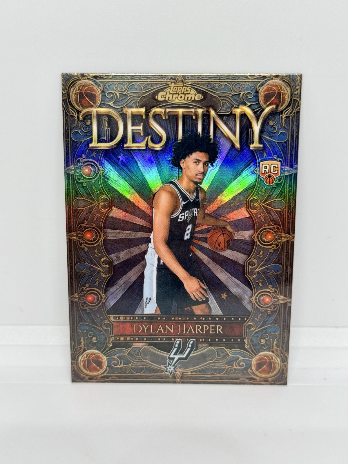 DYLAN HARPER Rookie 2025-26 Topps Chrome Destiny Refractor Spurs RC #D-2