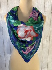 Berkshire Scarf Colorful Floral 31  Square Polyester Italy