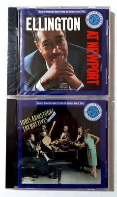 Duke Ellington At Newport + Louis Armstrong The Hot Fives 1 (2 SEALED CD LOT)