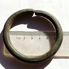 RARE ANCIENT BRONZE ROMAN SNAKE BRACELET MILITARY ANTIQUE AUTHENTIC