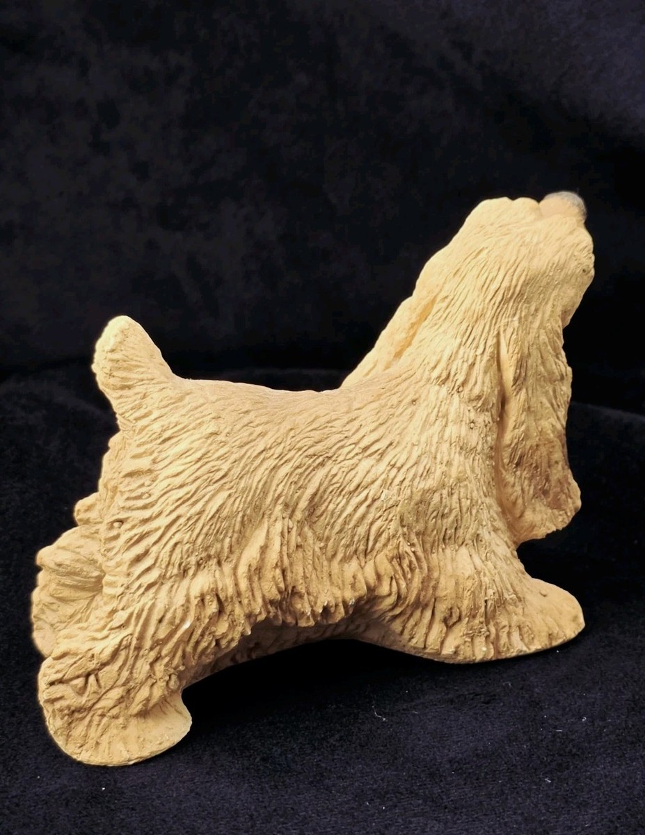 Vintage Stone Critters Cocker Spaniel Dog Figurine United Design
