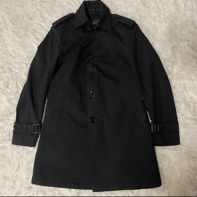 Burberry Black Label Trench Coat Nova Check Black Size M Excellent