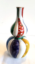 Japanische Vase mit mehrere Farben, handgemal...