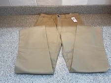 Old Navy Boys Size 12 Khaki Straight Built-In Flex Uniform Chino Pants NWT