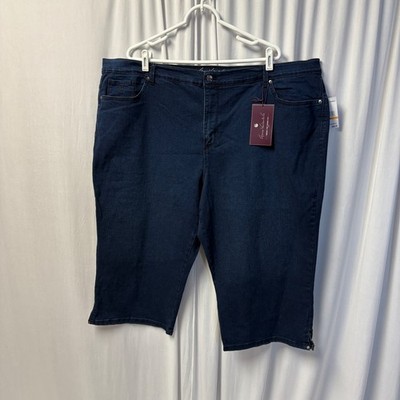 Gloria Vanderbilt Amanda Capri Jeans Womens Size 24W Flex Stretch Slimming NEW