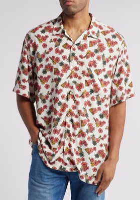 Tommy Bahama Men s XL NWT Veracruz Cay Ukelele Blooms Short-Sleeve Button Up