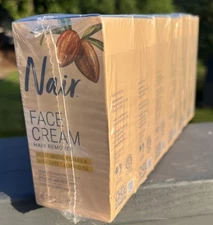 6 Nair Hair Remover Face Cream Upper Lip Chin & Face Gently Exfoliates 2oz