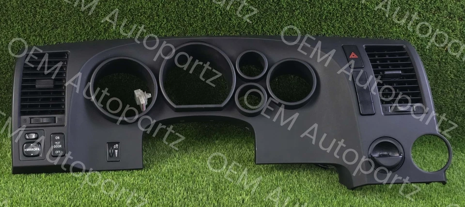Panel de instrumentos de tablero Toyota Tundra Sequoia 2007-2017 bisel negro mate OEM usado Foto 3 de 4