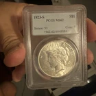 1923-S $1 Peace Silver Dollar PCGS MS 62  - High Grade