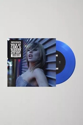 Miley Cyrus Walk of Fame /Reborn UO 7 Inch Single Vinyl Record Blue