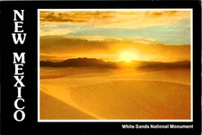 Vintage Postcard-White Sands National Monument New Mexico- Unposted 