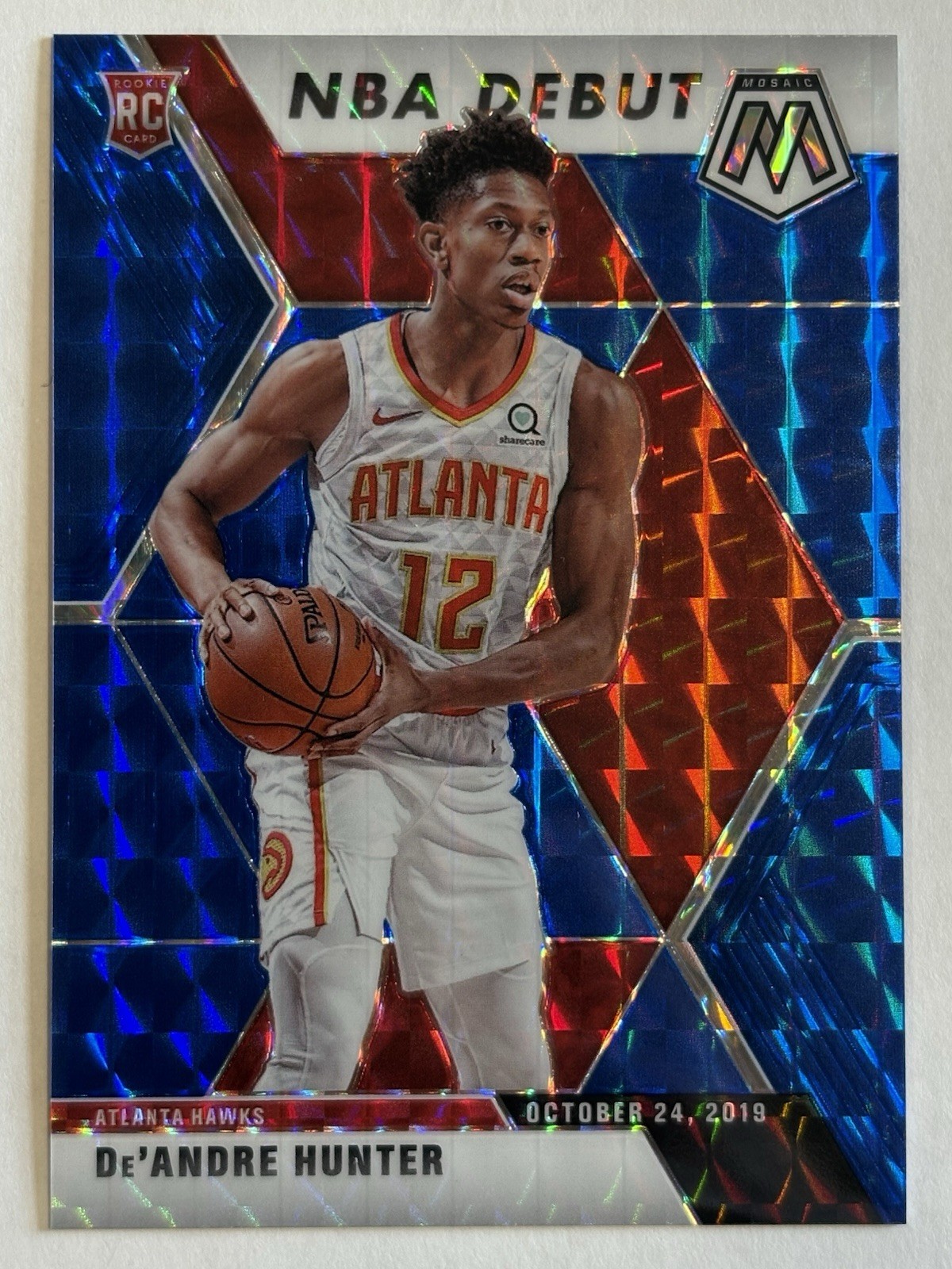 2019-20 Panini Mosaic Mosaic Blue #266 De'Andre Hunter #92/99
