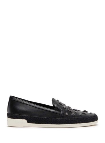 NWOB Donald Pliner Size 7.5M Pamela Sequin Espadrille Slip-On Sneaker ColorBlack - Picture 4 of 5
