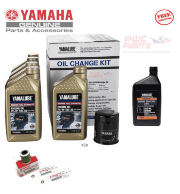 Yamaha Vf150 Sho Outboard Oil Change Kit 5w 30 4m Fuel Filter Gear Lub Maint Kit Ebay