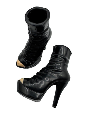 BRATZ DOLL LOT MGA SHOES BLACK SANDALS BOOTS PARTY JADE 2010 STYLE IT SHANIA