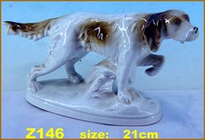 Porzellan Figur Porzellanfigur Tierfigur Hunde Jagd Jagdhund Z146