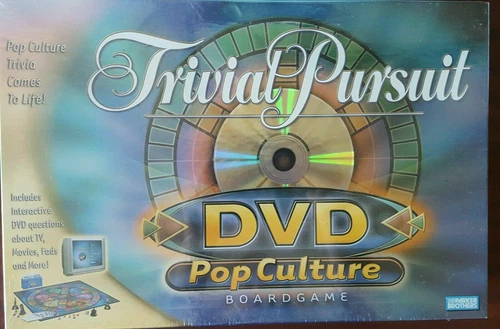 VTG Trivial Pursuit DVD Pop Culture Board Game Parker Brothers 2003 New Sealed
