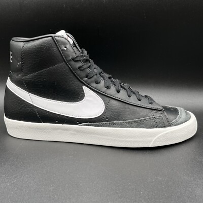 Leather Shoes Nike Blazer Mid Black Leather Nike Blazer Mid 77 - Main Image