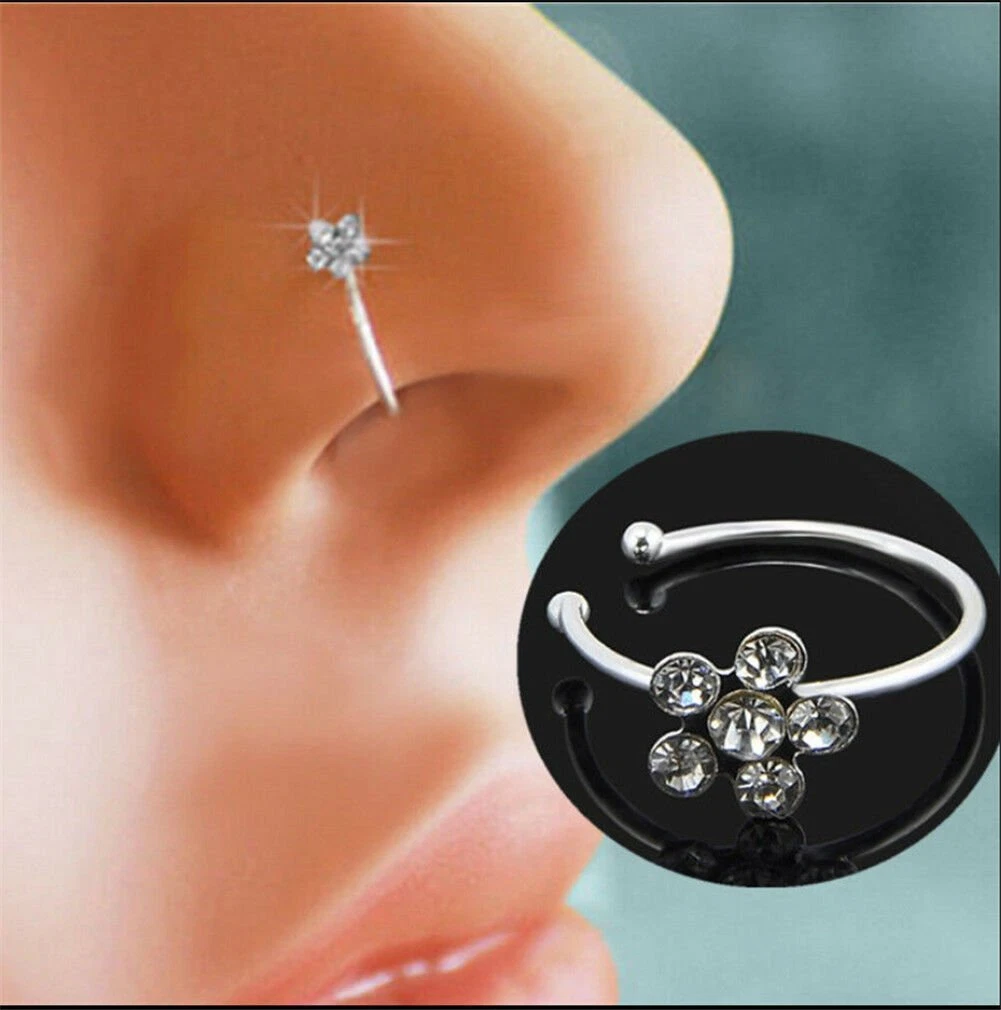 ZEVAR I Indian Polki Nose Ring/ Nath/ Nathni With Chain – Zevar