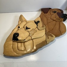 Handcrafted Dog Wooden Plaque 16  x 16  