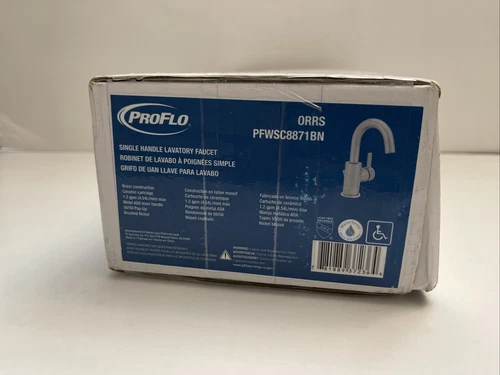 ProFlo ORRS PFWSC8871BN Single Handle Lavorty Faucet - Picture 1 of 6