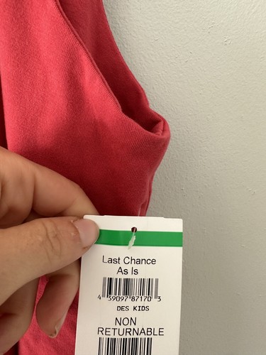 Truce Big Girl Red Knit Romper 16 - Picture 5 of 6