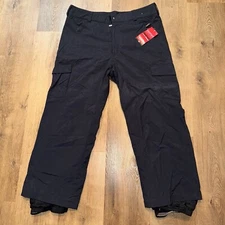 NWT Obermeyer Ski Pants Cargo II Pant Snow Suit Black Waterproof New Mens XL