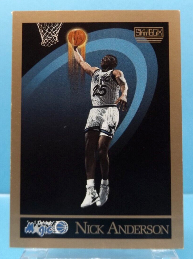 1990 Skybox #199 - Nick Anderson - Orlando Magic - Near Mint
