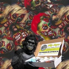 COLORED ZOMBIE GIRLS DIP APE HYDROGRAPHIC WATER TRANSFER HYDRO DIPPING DIP KIT