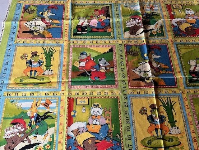 Animal Scene Blocks 44" W & 38 1/2" Long by Moda Fabric 100% Cotton