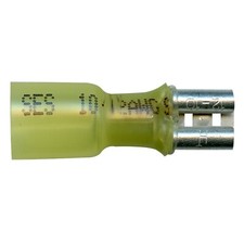 Heat Shrink Crimp Female Quick Disconnect 12-10 Gauge .250 Tab - 10 Pack