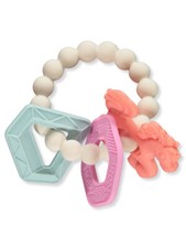 Nuby Chewy Charms Teether Ring - purple, one size