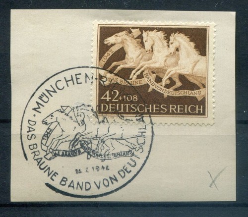 DR-3.Reich Cavalli 815 Con Sostpl Strap Brown Ribbon Stamped Luxury Letter Piece (