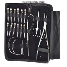 Professional Hair Extension Tools Kit Pliers Needle Clips Scissors Premium Tool